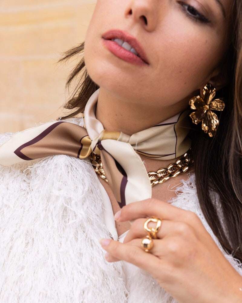 Le Foulard Allegoria - Ocre